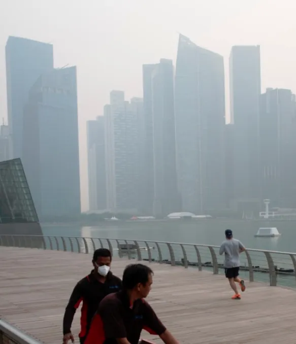 Efek Krhutla kabut asap Singapura