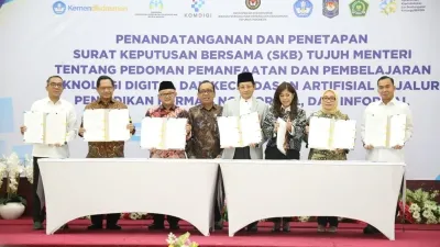 SKB 7 Menteri Lahirkan Aturan Baru di Dunia Pendidikan Tentang Ai
