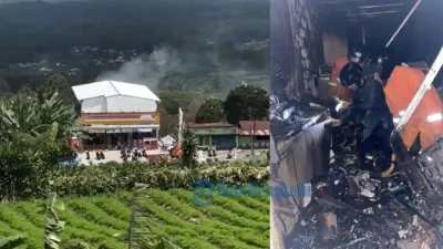 Kebakaran Indomaret Pelalo Picu Kepanikan Warga Dini Hari