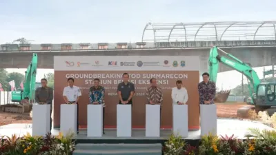 Stasiun Bekasi Ekstensi Resmi Dibangun, AHY Dorong Mobilitas Modern Berbasis TOD