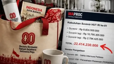Anggaran Suvenir HUT Bangsa Indonesia di Istana Capai Rp22,4 Miliar