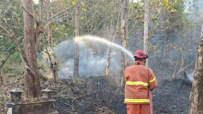 Kebakaran Lahan Gunung Tugel Kutoarjo Meluas Cepat