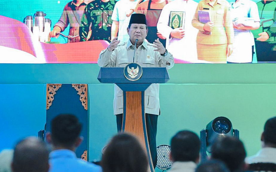 Presiden Prabowo Subianto memberikan ucapan selamat terhadap pencapaian membanggakan tim Indonesia yang sukses meraih 91 medali emas SEA Games 2025 Thailand.(foto:BPMI)