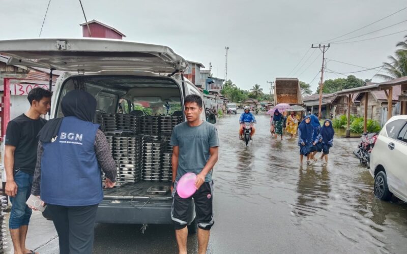 penyaluran MBG di banjir sumatera