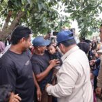 prabowo kunjungi posko pengungsian