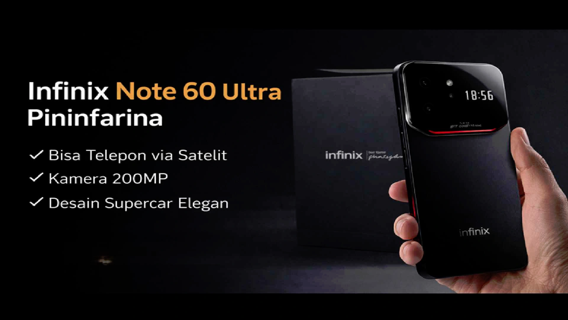 Infinix Note 60 Ultra desain Pininfarina