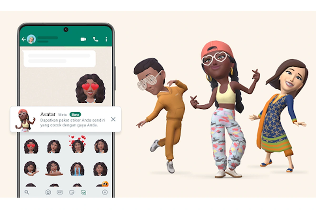 Fitur avatar di WhatsApp