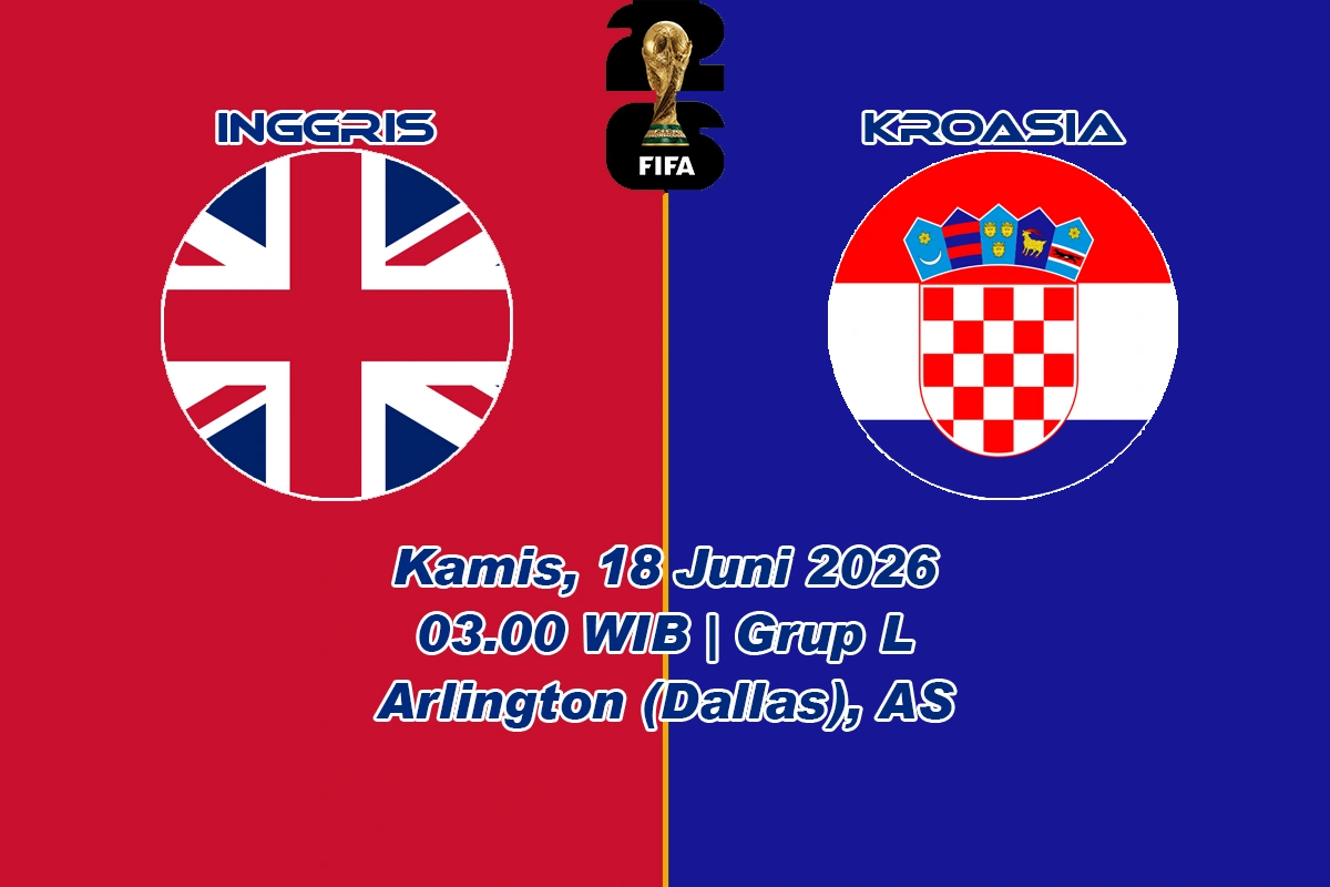 jadwal Inggris vs Kroasia